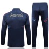 Arsenal Quarter Zip Trenings Collegegenser Set 23-24 Blå - Herre